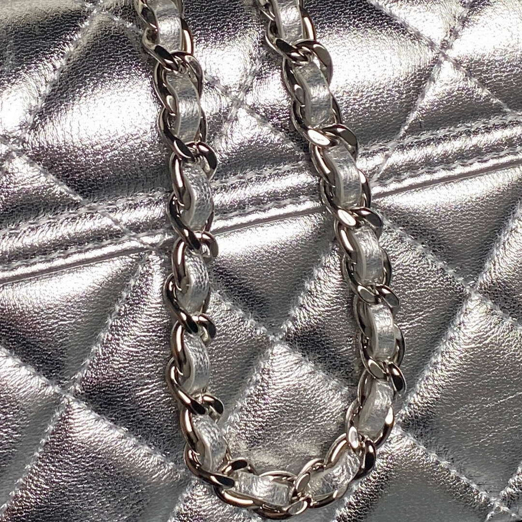 Chanel AP4592 25S Mini Flap Lambskind Silver