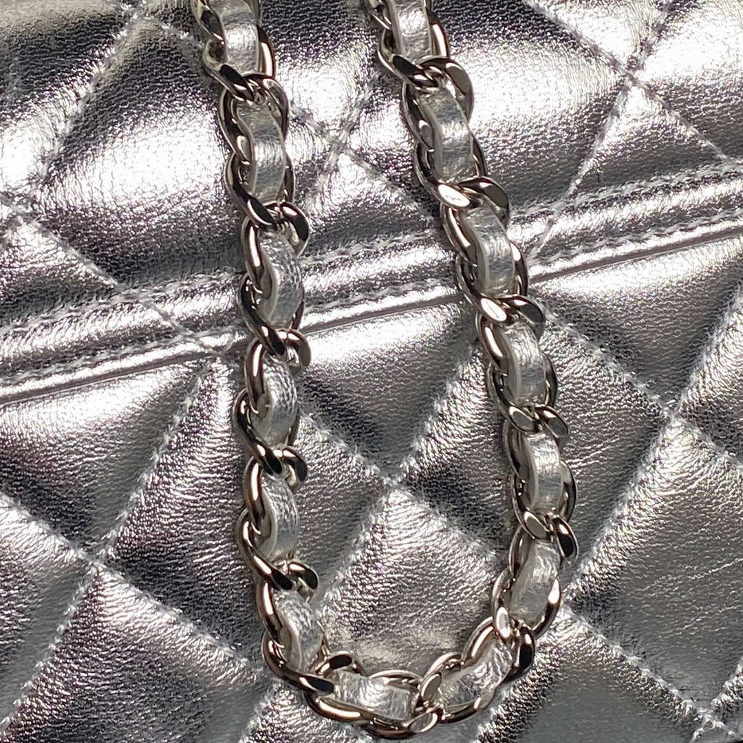 Chanel AP4592 25S Mini Flap Lambskind Silver - Default Title - View 5