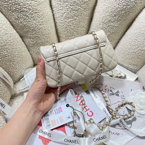 Chanel AP4592 25S Mini Flap White Lambskin gold - Default Title - View 4