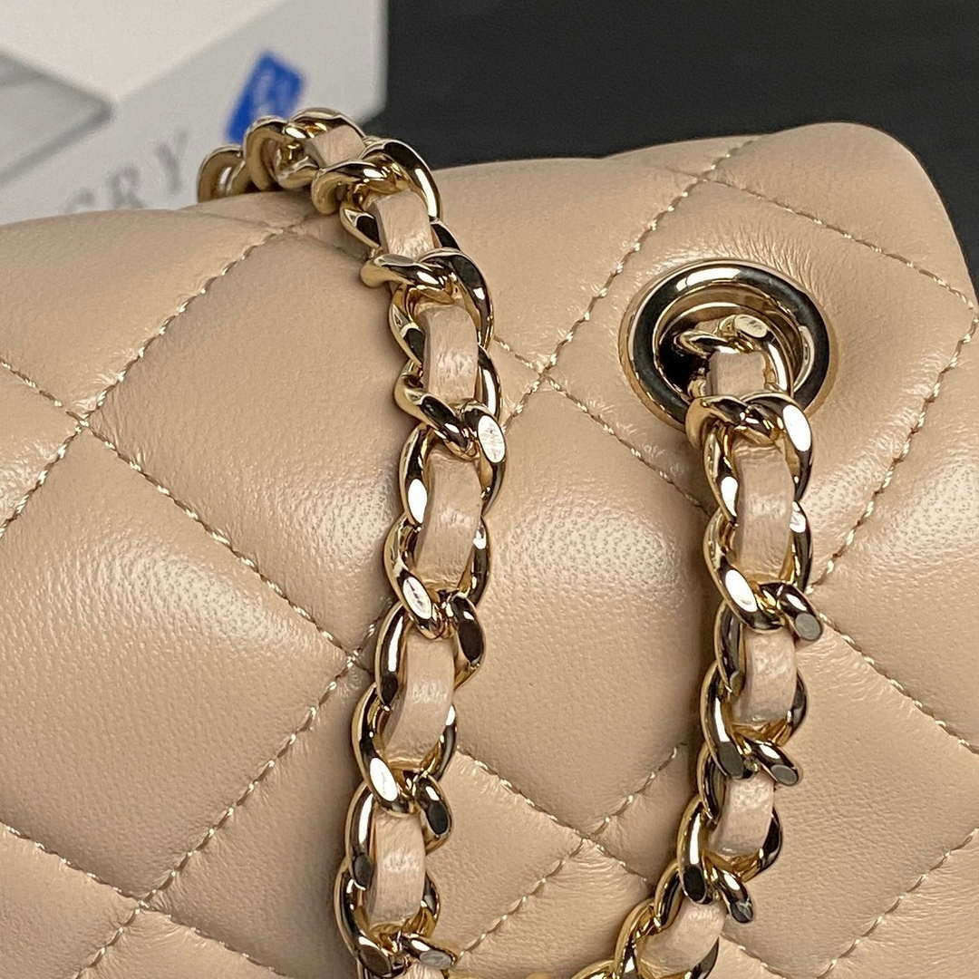 Chanel AP4593 25S Mini Flap Lambskin Apricot gold - Default Title - View 4