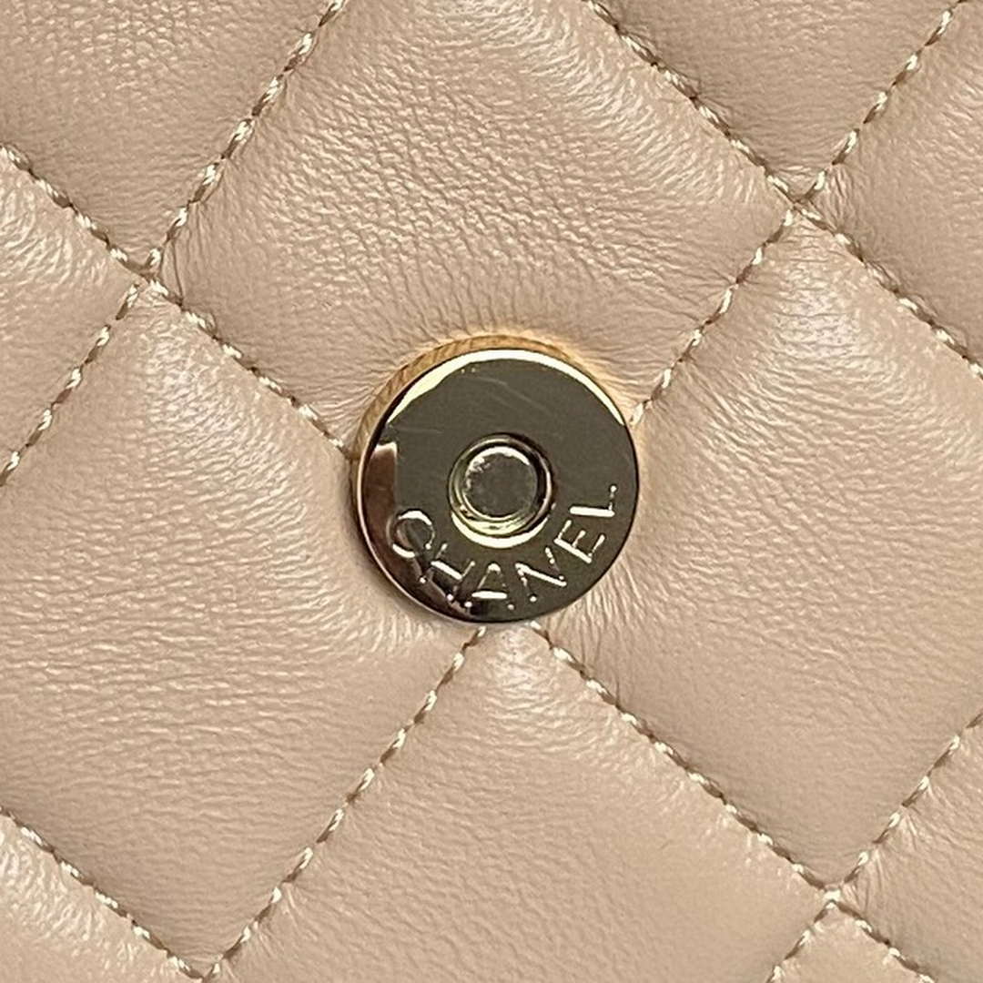 Chanel AP4593 25S Mini Flap Lambskin Apricot gold - Default Title - View 7