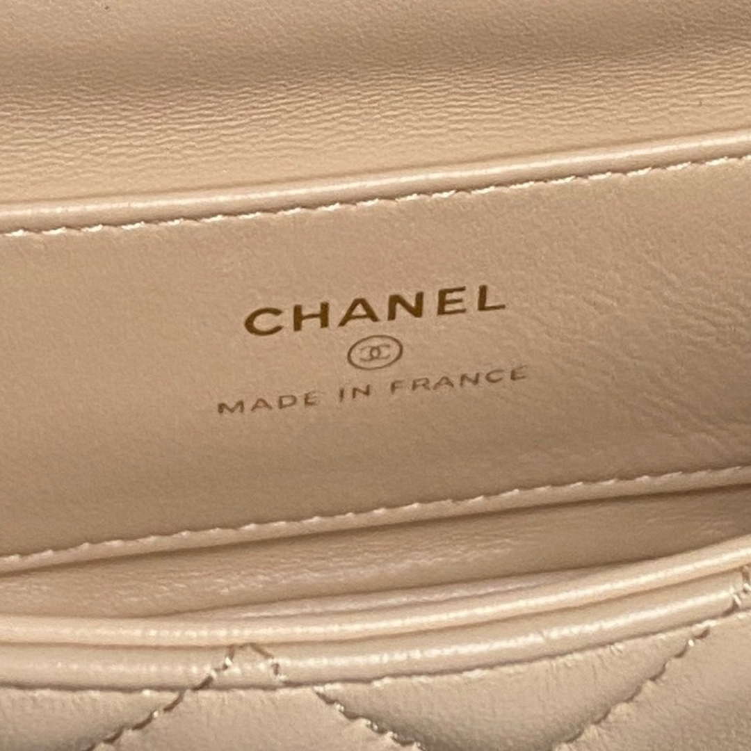Chanel AP4593 25S Mini Flap Lambskin Apricot gold - Default Title - View 9