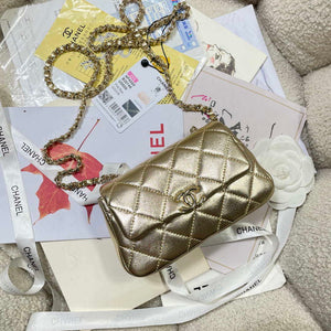 Chanel AP4593 25S Mini Flap Gold Lambskin with gold Hardware - Default Title - View 6