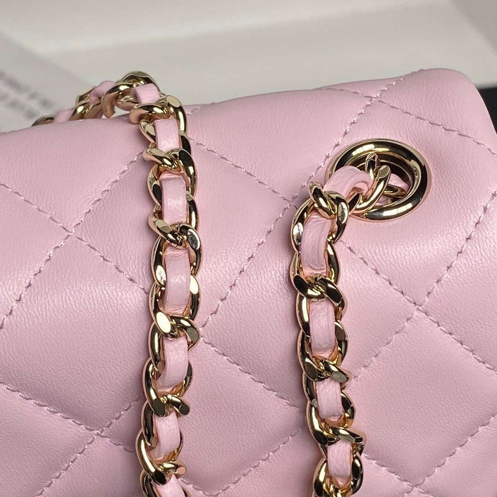 Chanel AP4593 25S Mini Flap Lambskin Pink gold