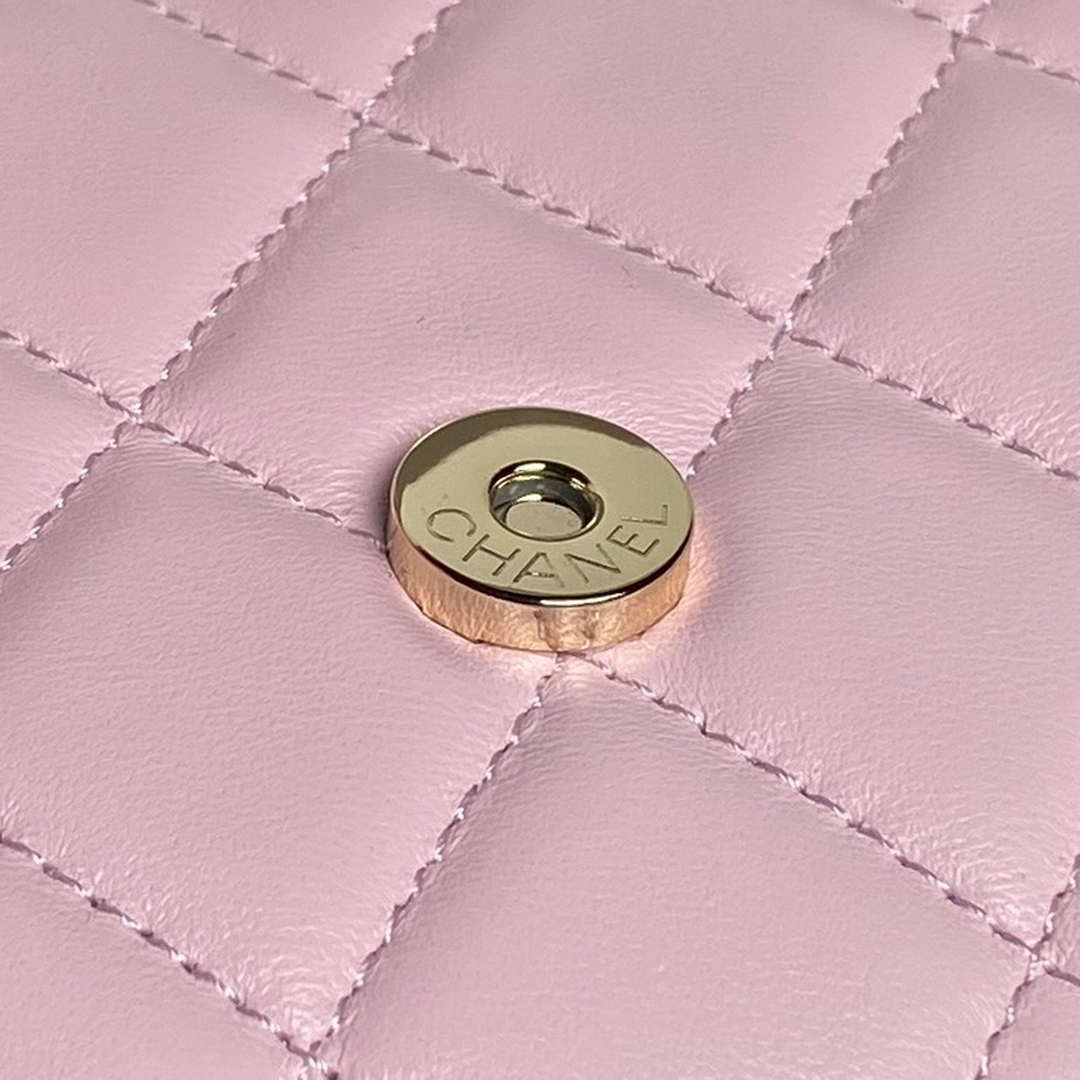 Chanel AP4593 25S Mini Flap Lambskin Pink gold