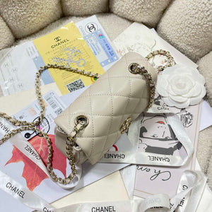 Chanel AP4593 25S Mini Flap White Lambskin with Gold - Default Title - View 5