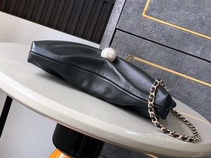 Chanel AP4613 Shiny Lambskin Imitation Pearl & Gold-Tone Metal Black - Default Title - View 4