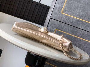 Chanel AP4613 Shiny Lambskin Imitation Pearl & Gold-Tone Metal Gold - Default Title - View 4