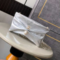 Chanel AP4613 Shiny Lambskin Imitation Pearl & Gold-Tone Metal Silver - Default Title - View 1