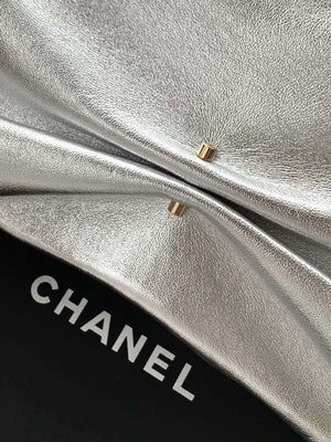 Chanel AP4613 Shiny Lambskin Imitation Pearl & Gold-Tone Metal Silver - Default Title - View 6