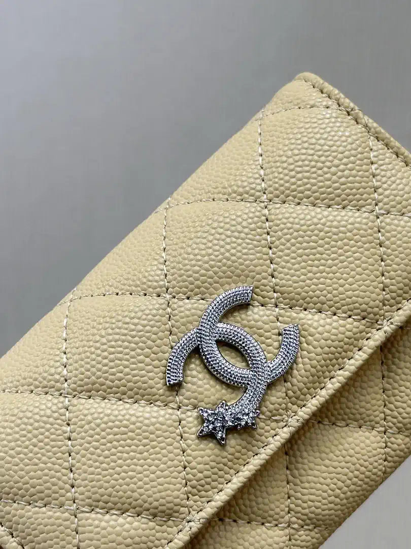 Chanel  AP4812 Flap Wallet Grained shiny calfskin