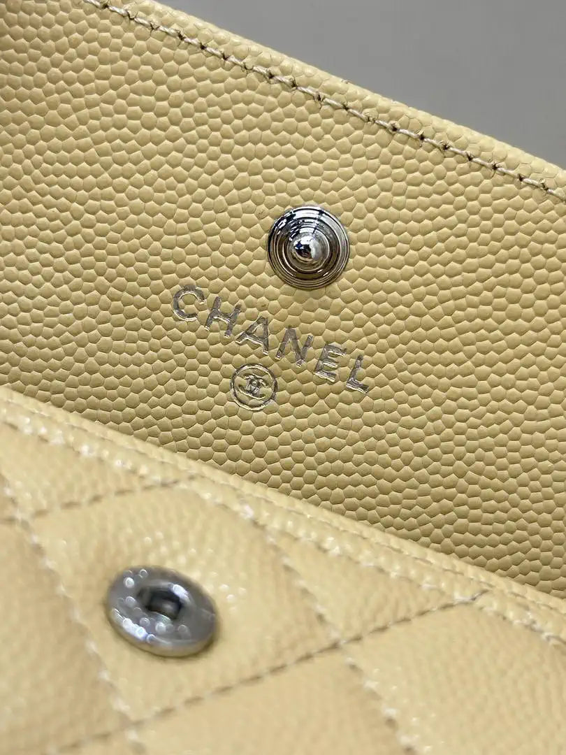 Chanel  AP4812 Flap Wallet Grained shiny calfskin
