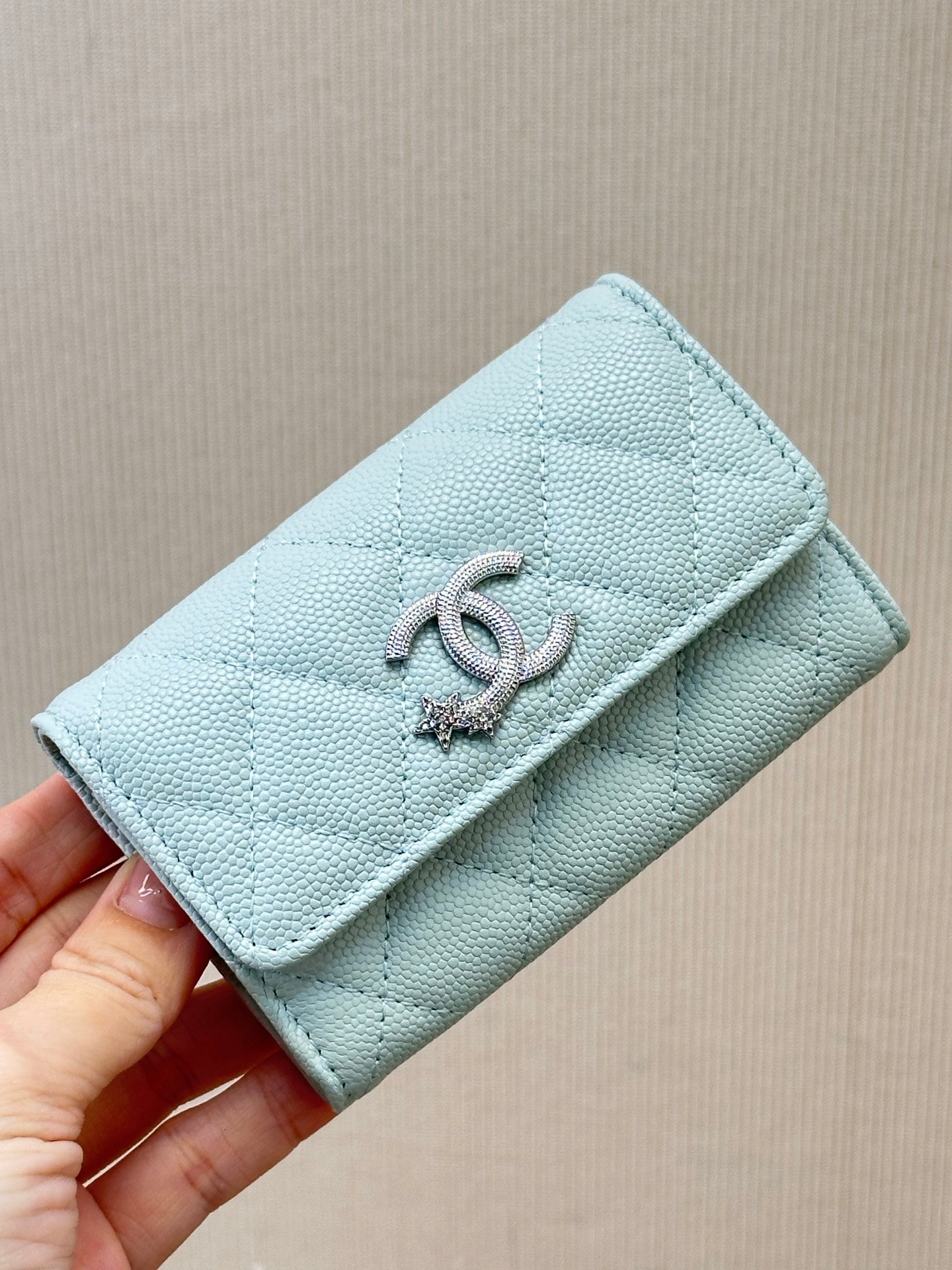Chanel  AP4812 Flap Wallet Grained shiny calfskin