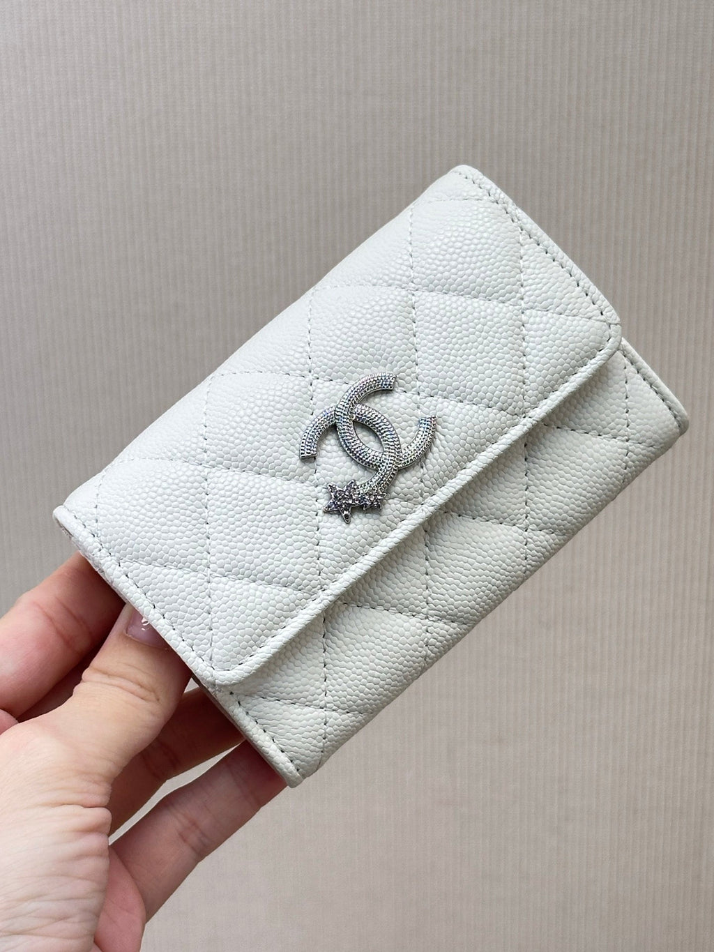 Chanel  AP4812 Flap Wallet Grained shiny calfskin