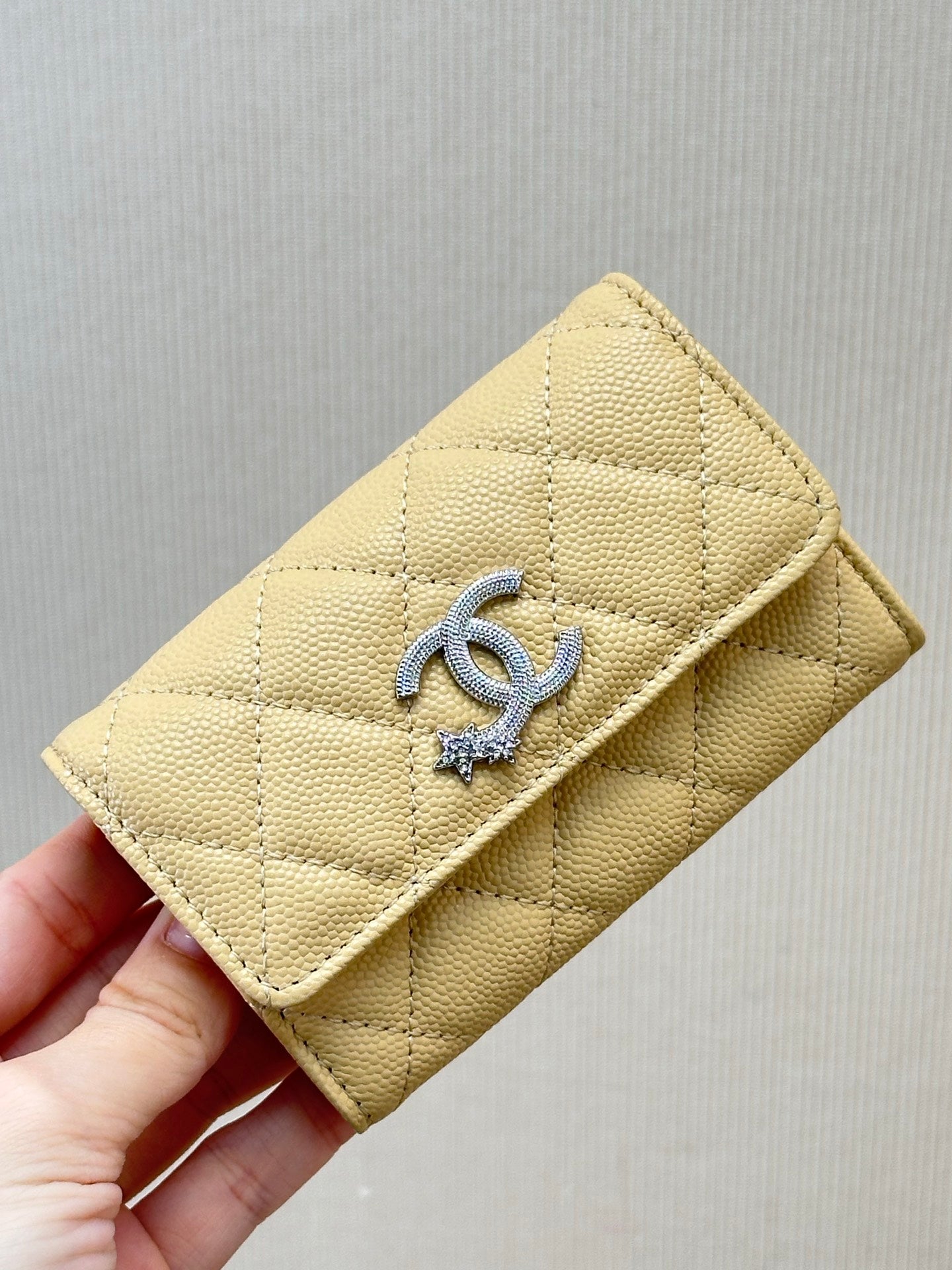 Chanel  AP4812 Flap Wallet Grained shiny calfskin