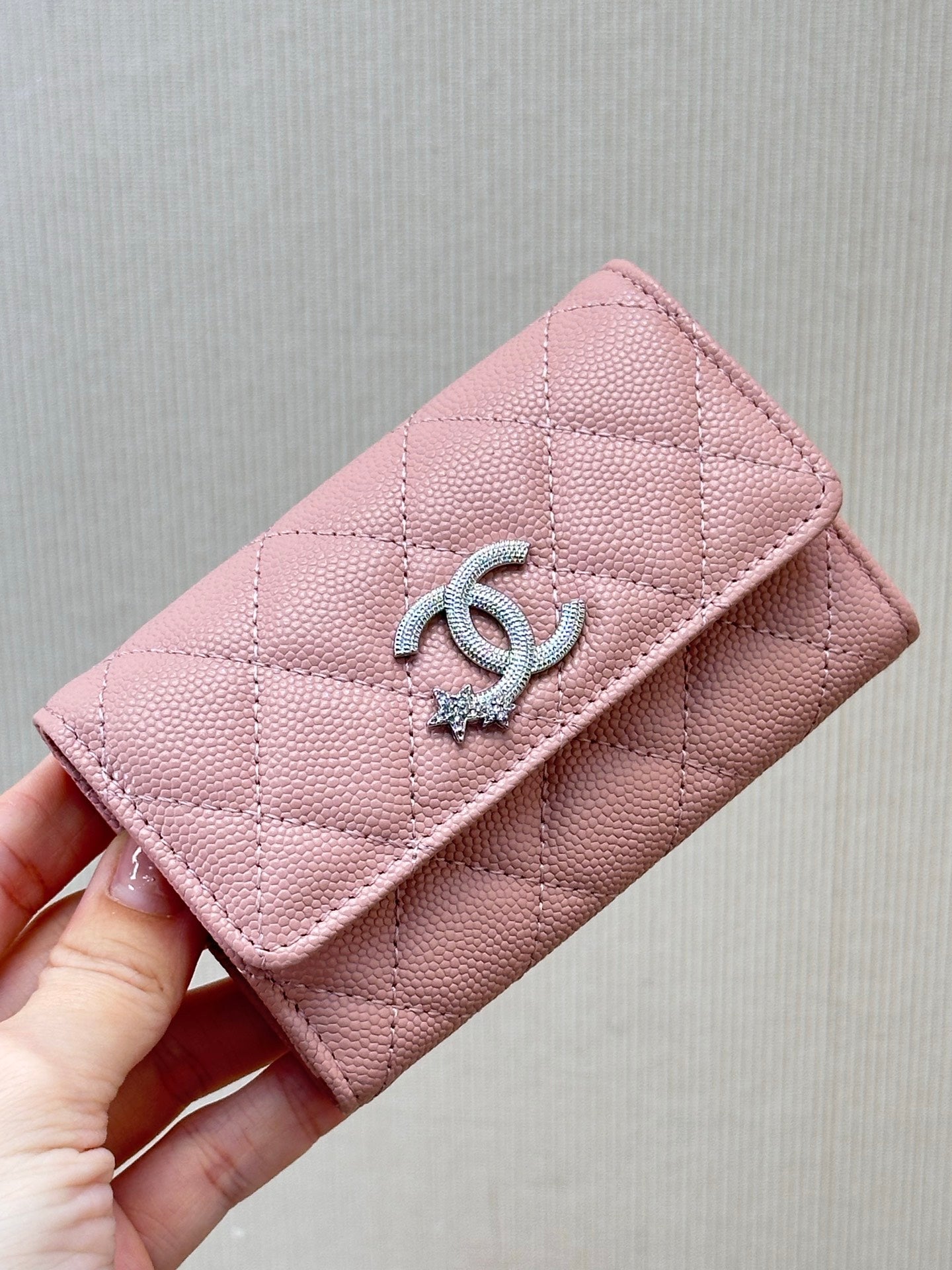 Chanel  AP4812 Flap Wallet Grained shiny calfskin
