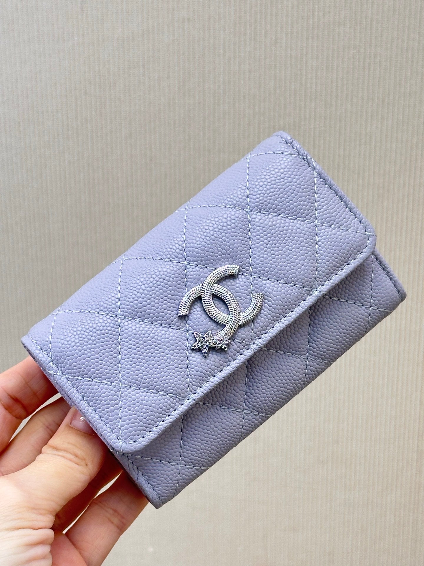 Chanel  AP4812 Flap Wallet Grained shiny calfskin