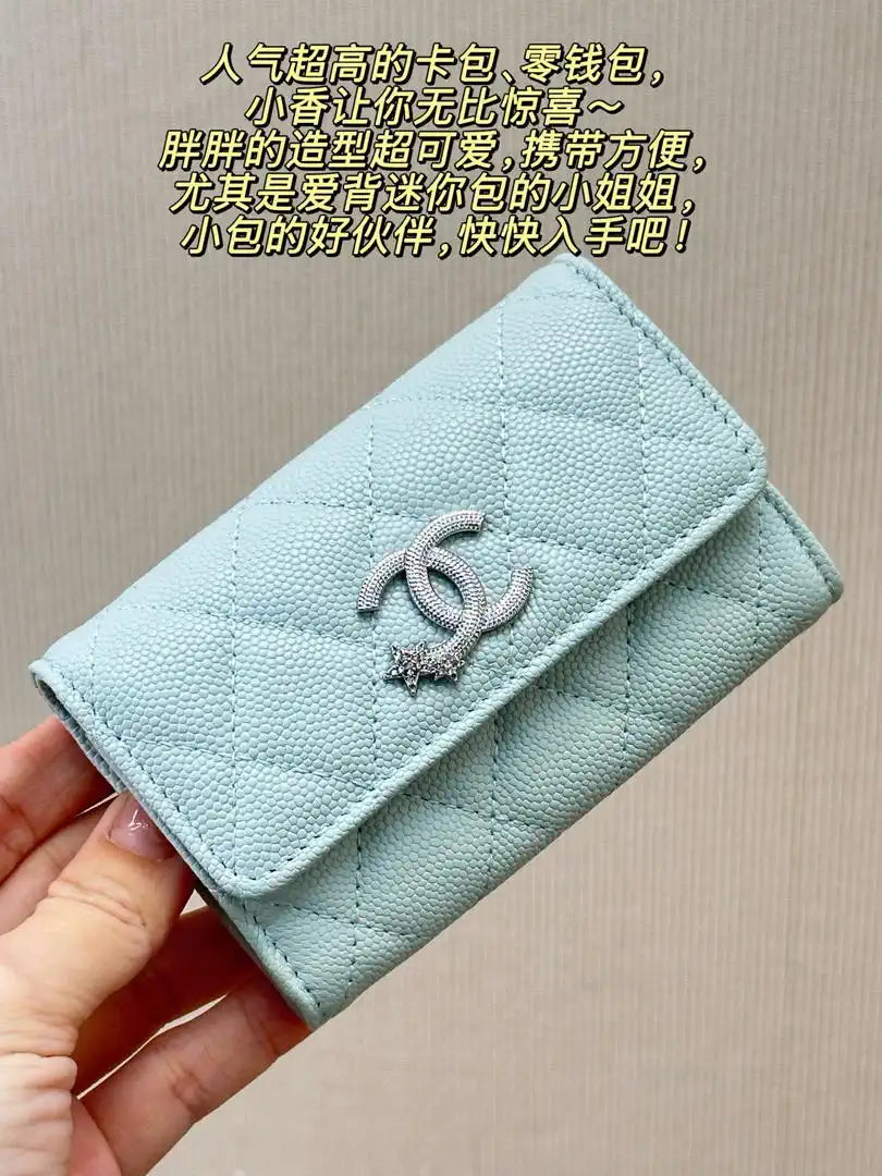 Chanel  AP4812 Flap Wallet Grained shiny calfskin