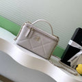 Chanel AP4933 Long Vanity with Chain Grained Shiny Calfskin Light Purple