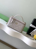 Chanel AP4933 Long Vanity with Chain Grained Shiny Calfskin Light Purple