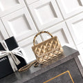 Chanel AP4975 Clutch With Chain Lambskin Imitation Pearls & Gold-Tone Metal  Gold