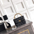 Chanel AP4975 Clutch With Chain Lambskin Imitation Pearls & Gold-Tone Metal  Black
