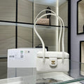 Chanel AP5067 26SS Long Vanity with Leather Strap Grained Shiny Calfskin & Gold-Tone Metal White - Default Title - View 1
