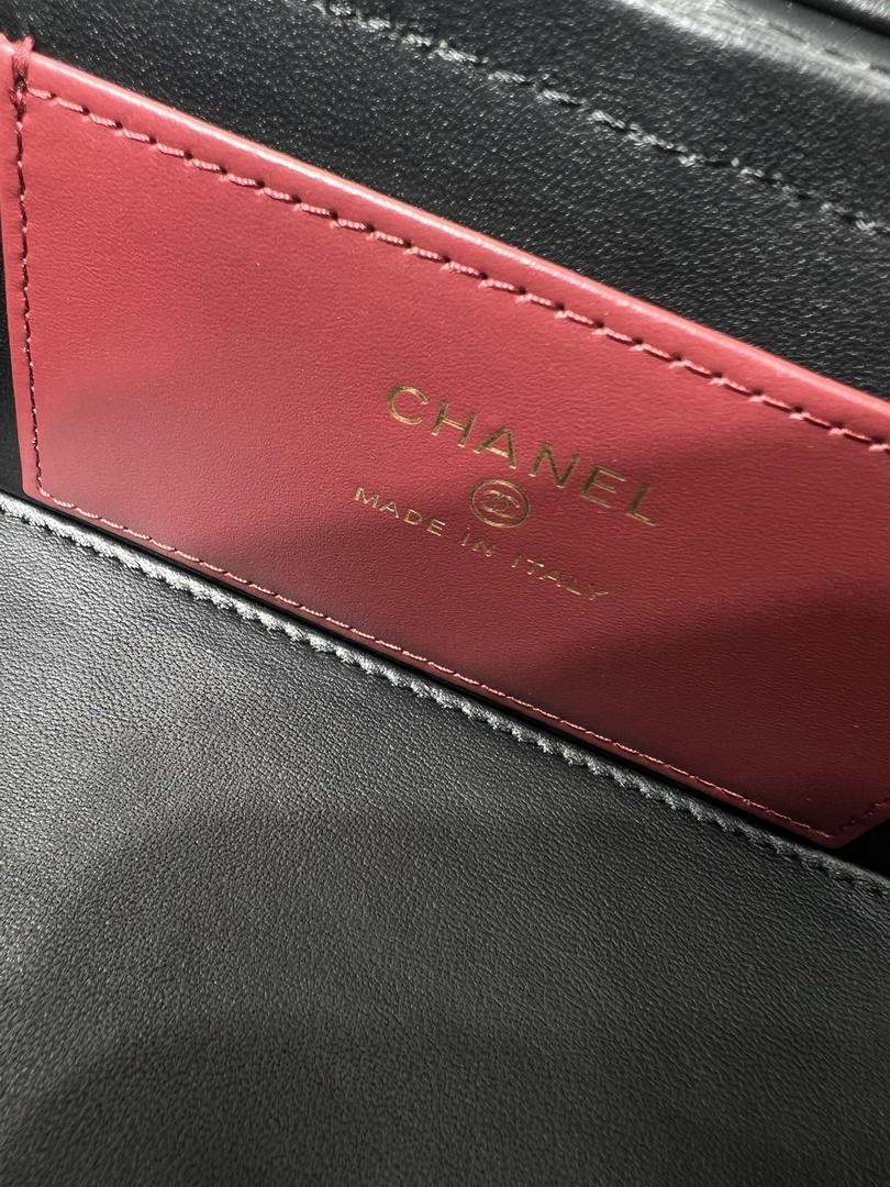 Chanel AP5067 26SS Long Vanity with Leather Strap Black