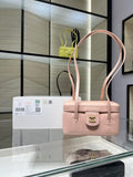 Chanel  AP5067 26SS Long Vanity with Leather Strap Grained Shiny Calfskin & Gold-Tone Metal  Light Pink