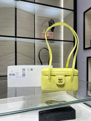 Chanel AP5067 26SS Long Vanity with Leather Strap Yellow - Default Title - View 1