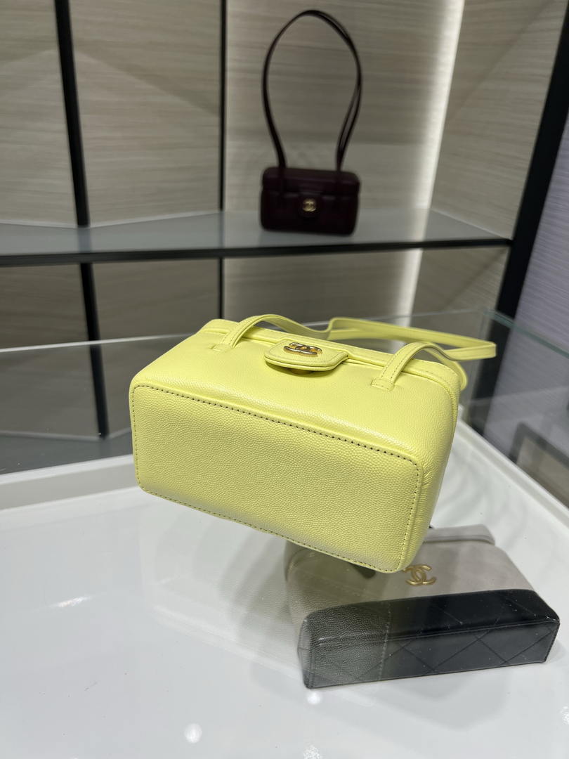Chanel AP5067 26SS Long Vanity with Leather Strap Yellow