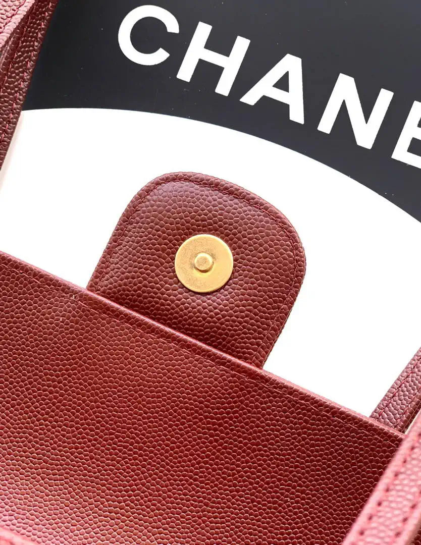 Chanel AP5068 Mini Flap Bag Grained Shiny Calfskin & Gold-Tone Metal Red