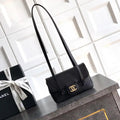 Chanel AP5068 Mini Flap Bag Grained Shiny Calfskin & Gold-Tone Metal  Black