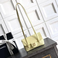 Chanel AP5068 Mini Flap Bag Grained Shiny Calfskin & Gold-Tone Metal Light Yellow