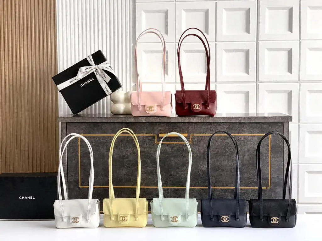 Chanel AP5068 Mini Flap Bag Grained Shiny Calfskin & Gold-Tone Metal Light Yellow