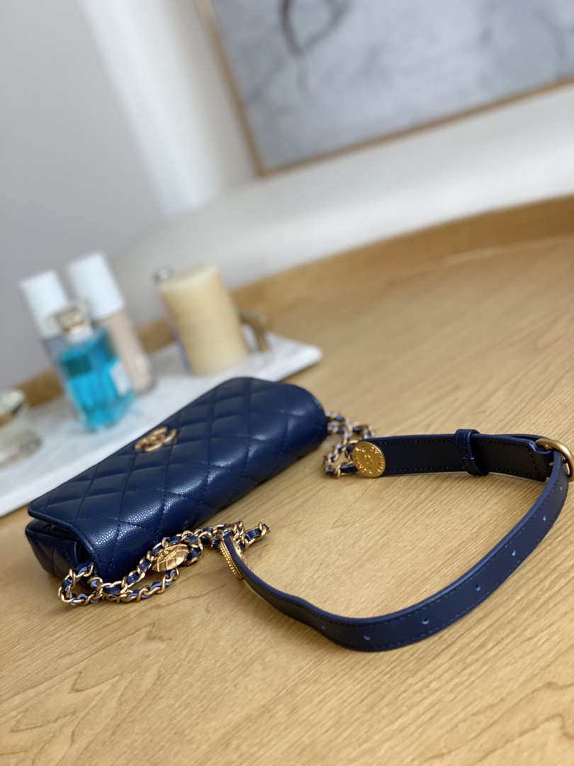Chanel AP81210 Belt Pocket Bag Blue