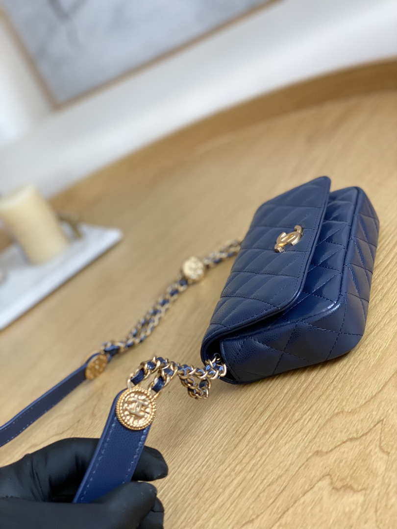 Chanel AP81210 Belt Pocket Bag Blue