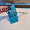 Chanel Apple Iphone Leather Premium Deluxe Phone Case Protection 10613 - Default Title - View 1