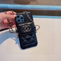 Chanel Apple Iphone Leather Premium Deluxe Phone Case Protection 10614 - Default Title - View 1