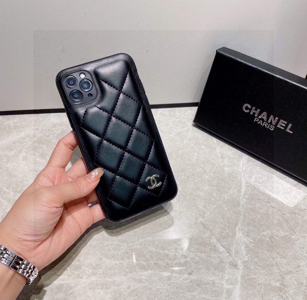 Chanel Apple Iphone Leather Premium Deluxe Phone Case Protection 10615 - Default Title - View 1