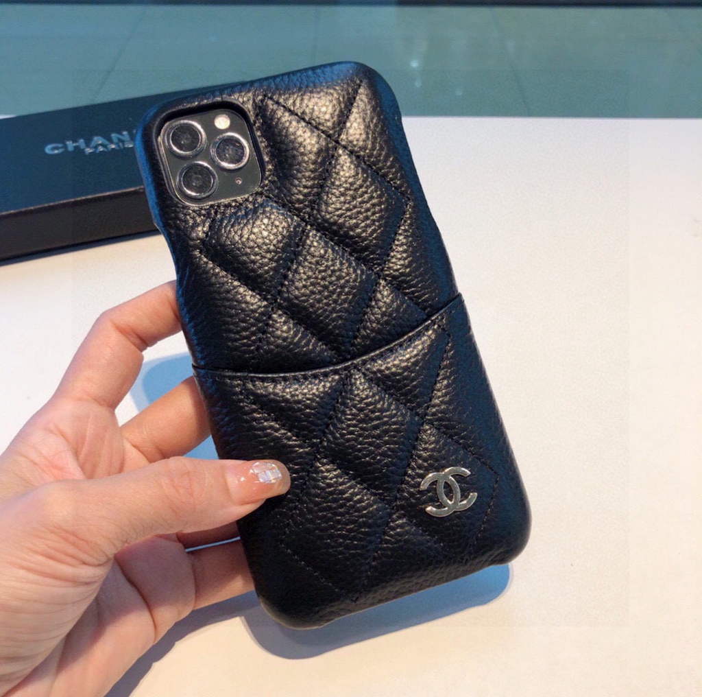Chanel Apple Iphone Leather Premium Deluxe Phone Case Protection 10616 - Default Title - View 1