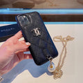 Chanel Apple Iphone Leather Premium Deluxe Phone Case Protection 10618 - Default Title - View 1