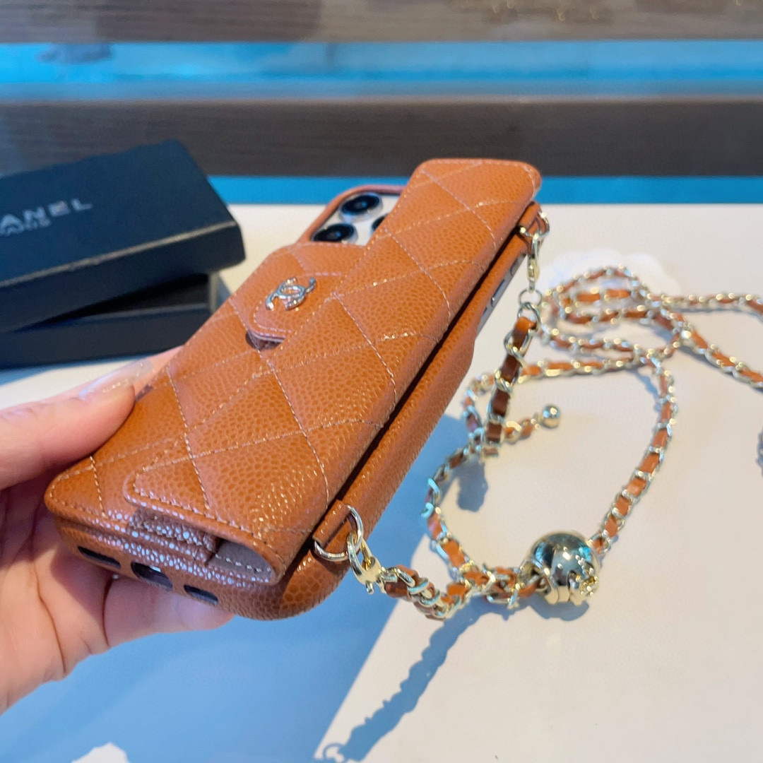 Chanel Apple Iphone Leather Premium Deluxe Phone Case Protection C11004 - iPhone15pro max £¨6.7£© - View 8