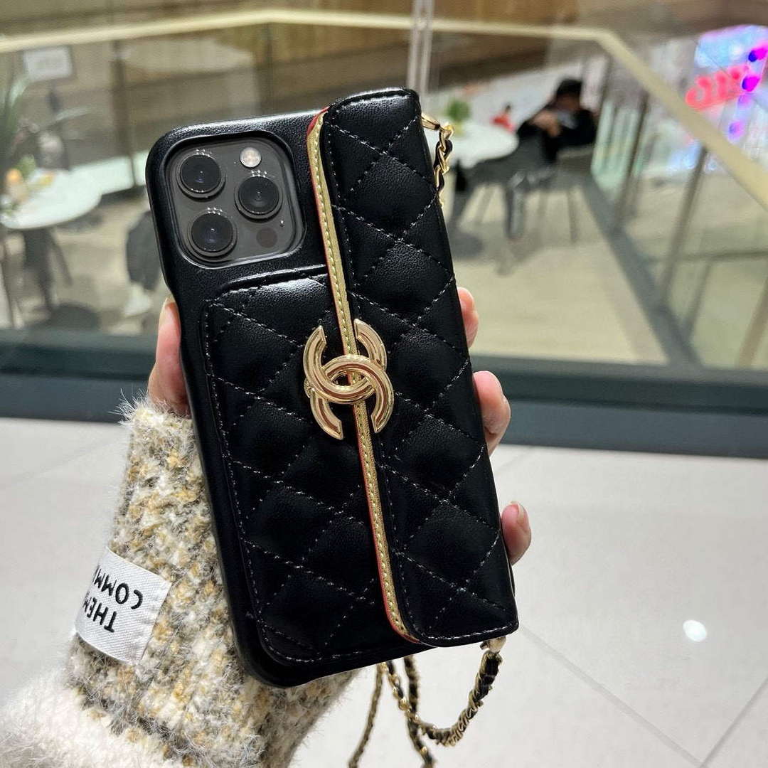 Chanel Apple Iphone Leather Premium Deluxe Phone Case Protection C11011 - iPhone15pro max £¨6.7£© - View 1