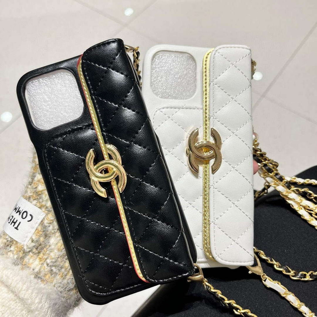 Chanel Apple Iphone Leather Premium Deluxe Phone Case Protection C11011