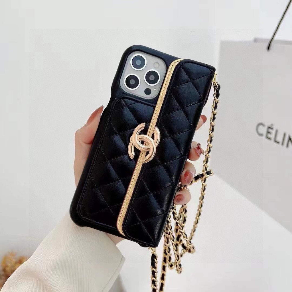 Chanel Apple Iphone Leather Premium Deluxe Phone Case Protection C11011