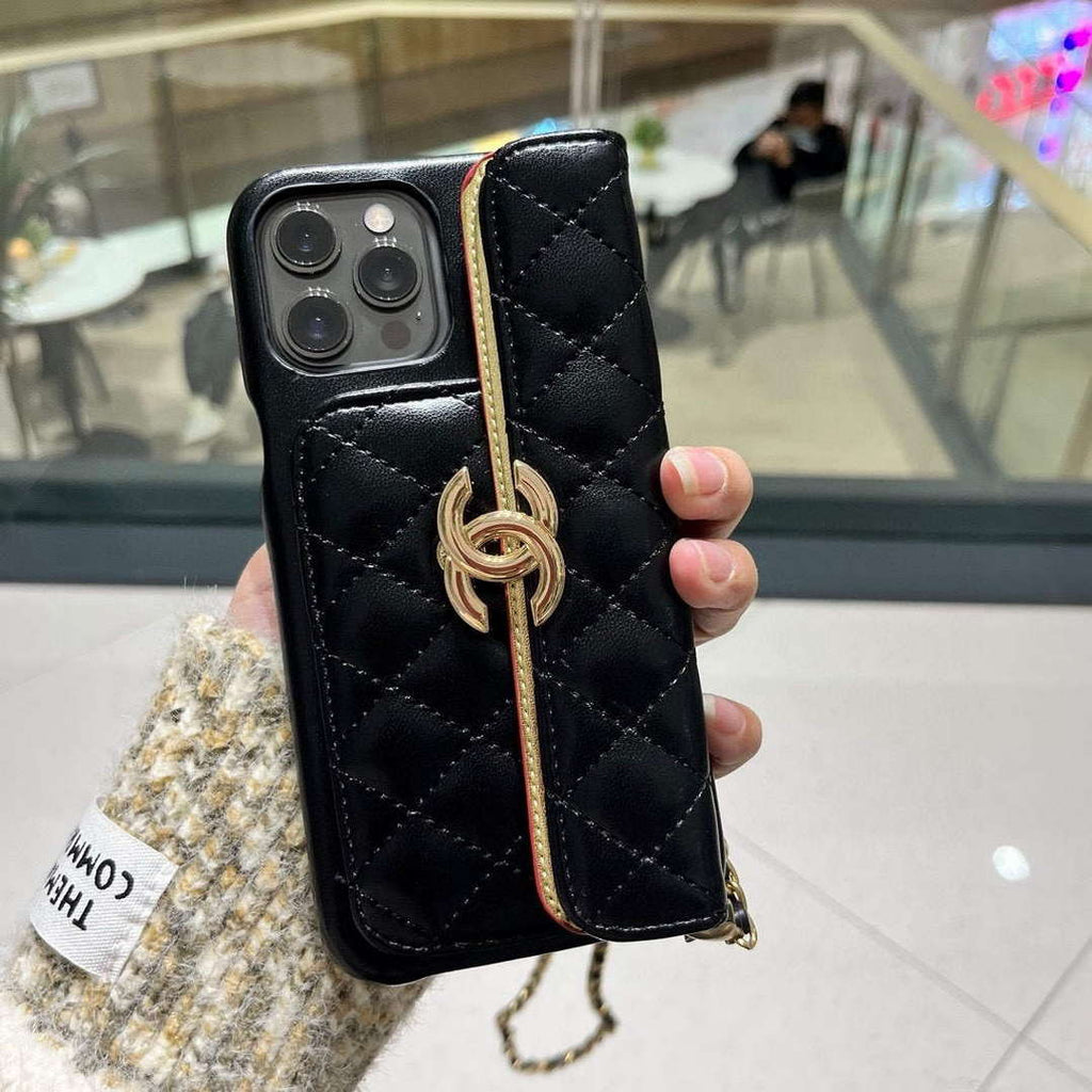 Chanel Apple Iphone Leather Premium Deluxe Phone Case Protection C11011