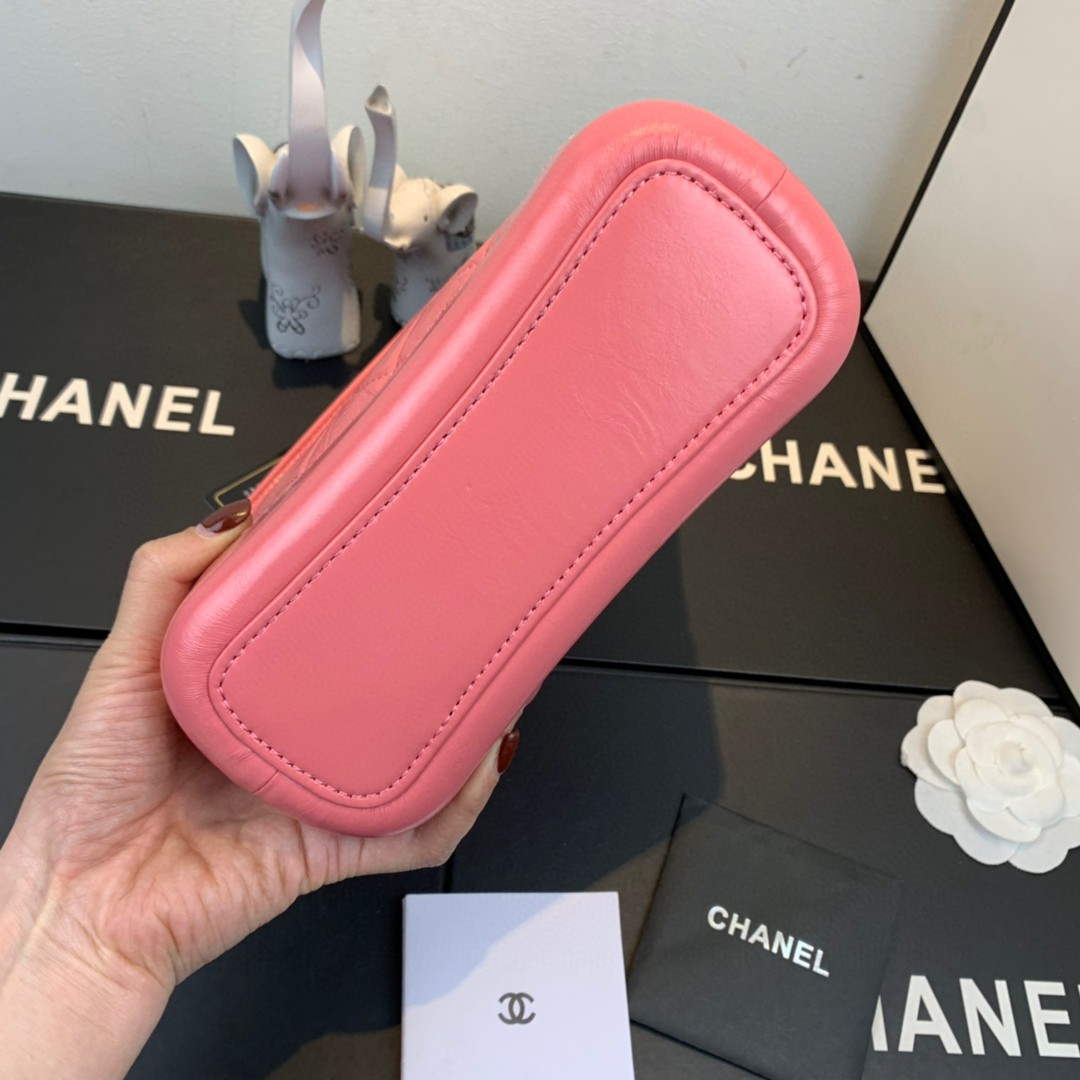 Chanel AS0865 Chanel's Gabrielle Small Hobo Bag Pink Smooth Calfskin - Default Title - View 9