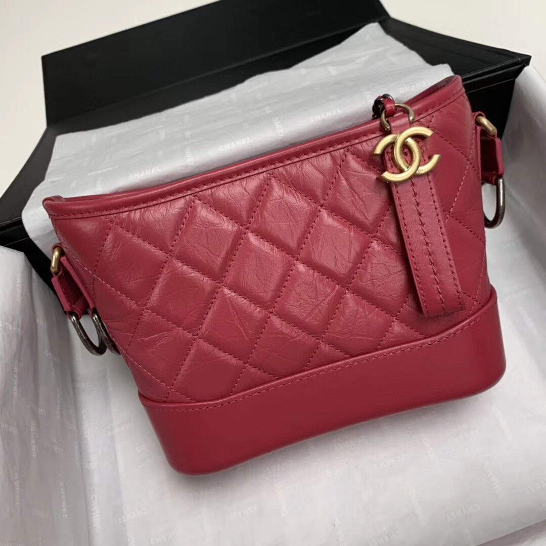 Chanel AS0865 Chanel's Gabrielle Small Hobo Bag Pulm Smooth Calfskin