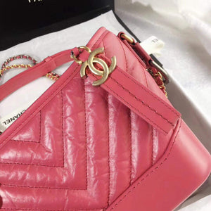 Chanel AS0865 Chanel's Gabrielle Small Hobo Bag V gird Pulm Smooth Calfskin - Default Title - View 5
